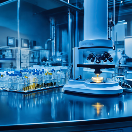 Alexius Biosciences state-of-the-art laboratory with scientists conducting advanced nucleic acid research